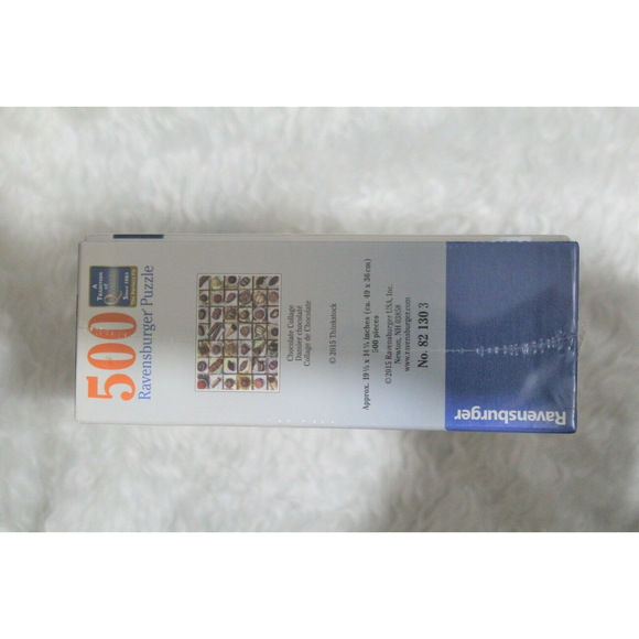 RAVENSBURGER Puzzle 500 pc. CHOCOLATE COLLAGE RARE  #821303 49 x 36 cm sealed - Picture 4 of 6